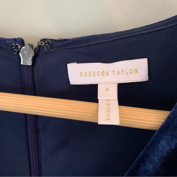 Rebecca Taylor | Glistening Rose Velvet Ruffle Dress | SOLD OUT - Picture 16 of 16